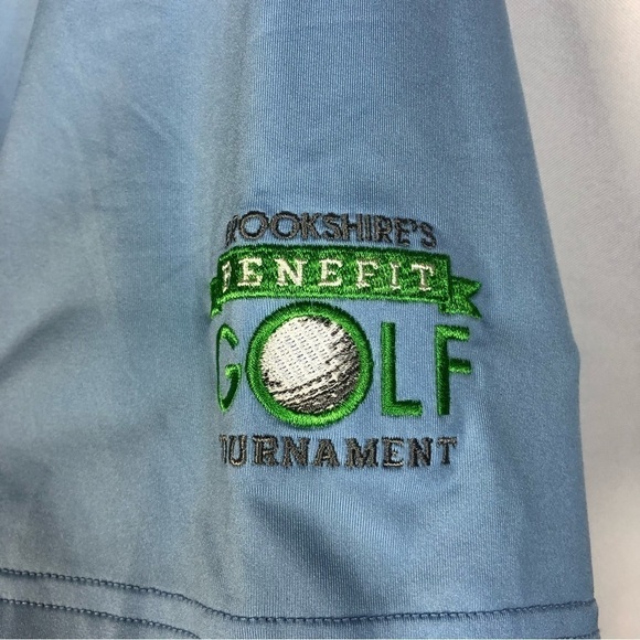 Peter Millar Light Blue Short Sleeve Golf Athletic Polo XL - Picture 4 of 5